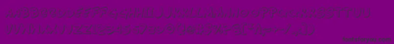 Wimp3D Font – Black Fonts on Purple Background