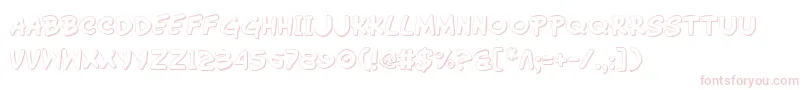 Wimp3D Font – Pink Fonts on White Background