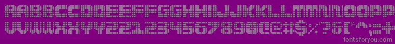 Wi5medGrid Font – Gray Fonts on Purple Background