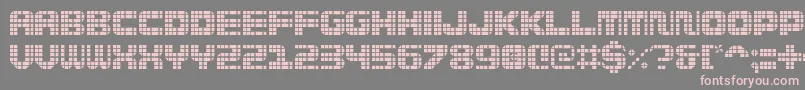 Wi5medGrid Font – Pink Fonts on Gray Background