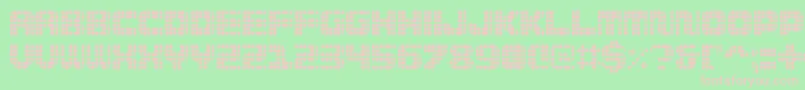 Wi5medGrid Font – Pink Fonts on Green Background