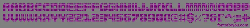 Wi5medGrid Font – Purple Fonts on Gray Background