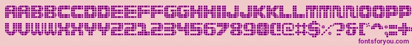 Wi5medGrid Font – Purple Fonts on Pink Background