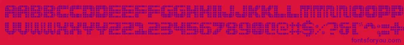 Шрифт Wi5medGrid – фиолетовые шрифты на красном фоне