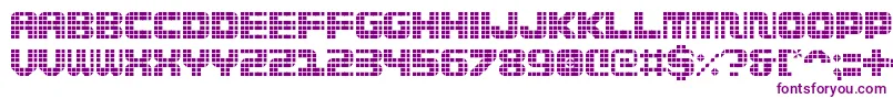 Wi5medGrid-fontti – violetit fontit valkoisella taustalla
