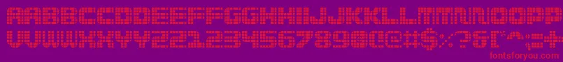 Wi5medGrid Font – Red Fonts on Purple Background