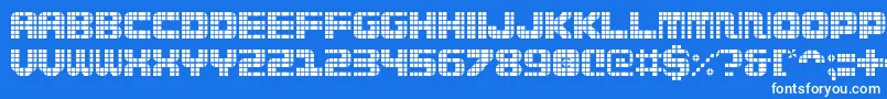 Wi5medGrid Font – White Fonts on Blue Background