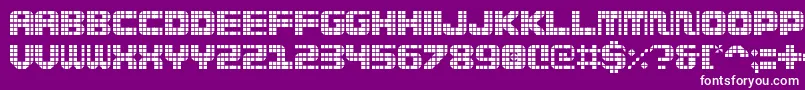 Wi5medGrid Font – White Fonts on Purple Background