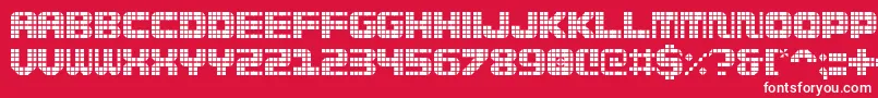 Wi5medGrid Font – White Fonts on Red Background