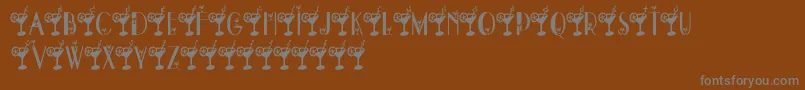 DryMartini Font – Gray Fonts on Brown Background
