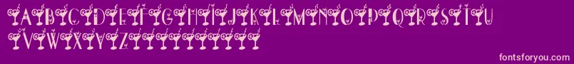 DryMartini Font – Pink Fonts on Purple Background