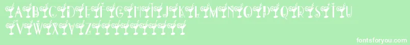 DryMartini Font – White Fonts on Green Background