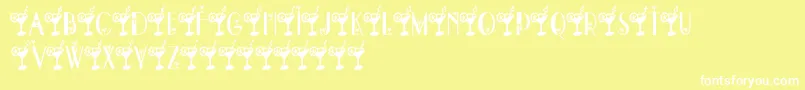 DryMartini Font – White Fonts on Yellow Background