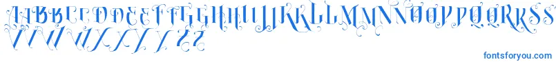 VtksBurning Font – Blue Fonts