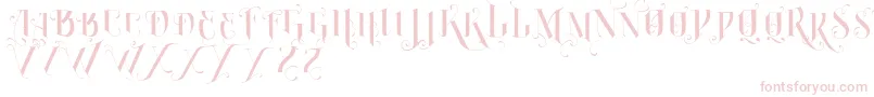 VtksBurning Font – Pink Fonts on White Background
