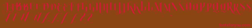 VtksBurning Font – Red Fonts on Brown Background