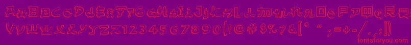 More about AlmostJapaneseComic Font AlmostJapaneseComic Font – Red Fonts on Purple Background