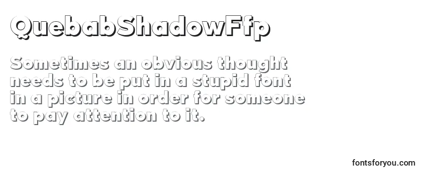 Шрифт QuebabShadowFfp