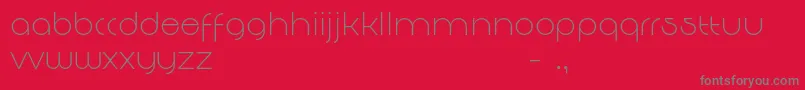 DecomartFf4f Font – Gray Fonts on Red Background