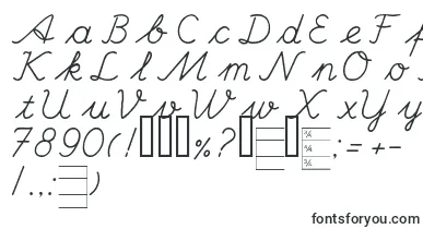 HandCenter font – letter Fonts