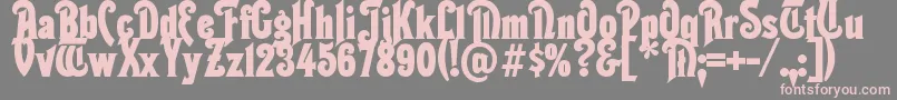 Thaleia Font – Pink Fonts on Gray Background