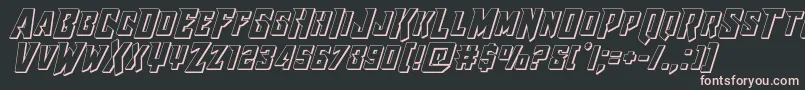 Raidercrusader3D Font – Pink Fonts on Black Background