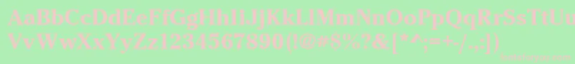 CheltenhamitcteeBold Font – Pink Fonts on Green Background