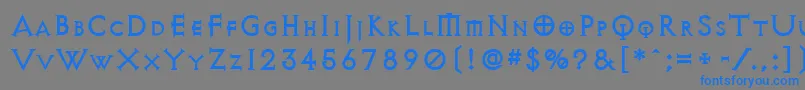 Avqest Font – Blue Fonts on Gray Background