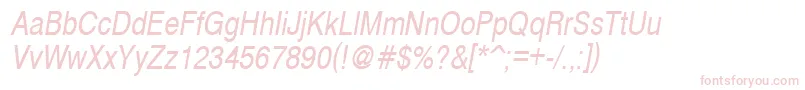 CyrveticaNarrowOblique Font – Pink Fonts