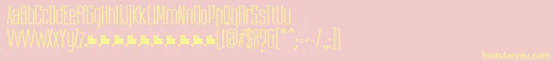 UbicadaRegularFfp Font – Yellow Fonts on Pink Background