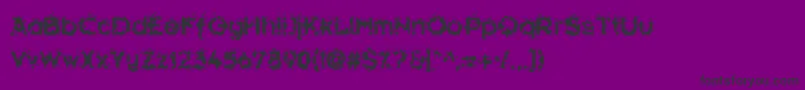 Hammeroid Font – Black Fonts on Purple Background