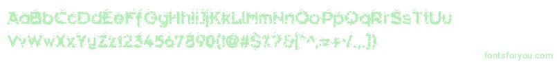Hammeroid Font – Green Fonts on White Background