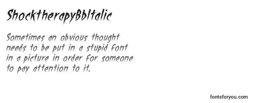 ShocktherapyBbItalic-fontti