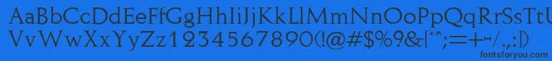 More about Naushen Font Naushen Font – Black Fonts on Blue Background
