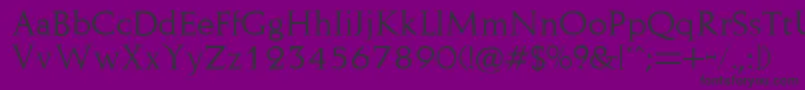 Naushen Font – Black Fonts on Purple Background