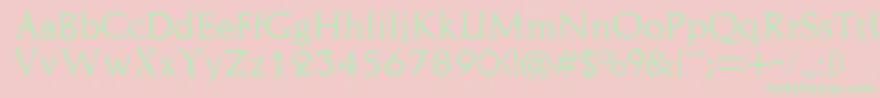 More about Naushen Font Naushen Font – Green Fonts on Pink Background