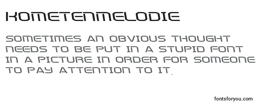 Review of the Kometenmelodie Font