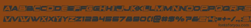 Voxboxsemital Font – Black Fonts on Brown Background