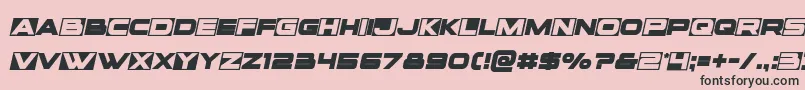 Voxboxsemital Font – Black Fonts on Pink Background