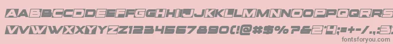 Voxboxsemital Font – Gray Fonts on Pink Background