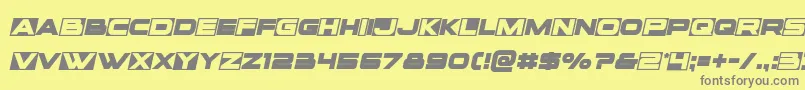 Voxboxsemital Font – Gray Fonts on Yellow Background