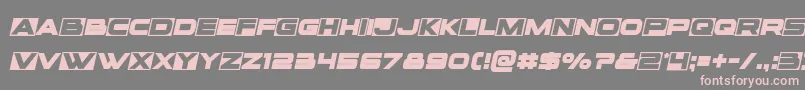 Voxboxsemital Font – Pink Fonts on Gray Background