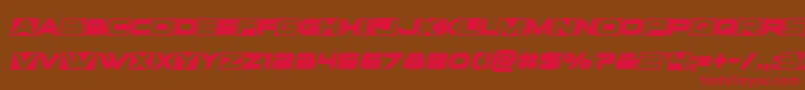 Voxboxsemital Font – Red Fonts on Brown Background