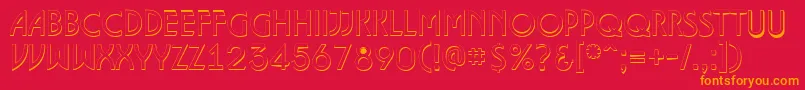 ALancet3D Font – Orange Fonts on Red Background