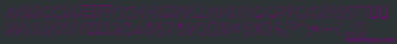 ALancet3D Font – Purple Fonts on Black Background