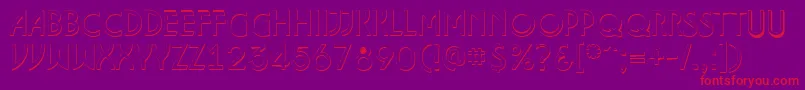 ALancet3D Font – Red Fonts on Purple Background