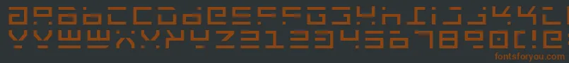 Czcionka RocketTypeLight – brązowe czcionki na czarnym tle