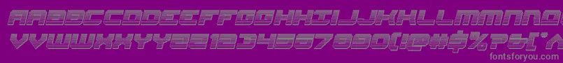 More about Gearheadchromeital Font Gearheadchromeital Font – Gray Fonts on Purple Background