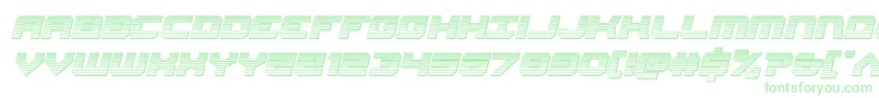 Gearheadchromeital-fontti – vihreät fontit