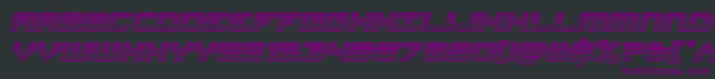Gearheadchromeital Font – Purple Fonts on Black Background
